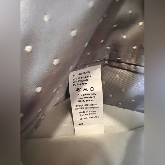 COLLECTION MICHAEL STRAHAN Mens Two Piece Suit Jacket 44S Pant 36Wx32L Gray - Picture 6 of 7